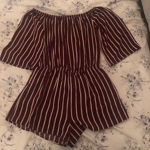 Striped romper